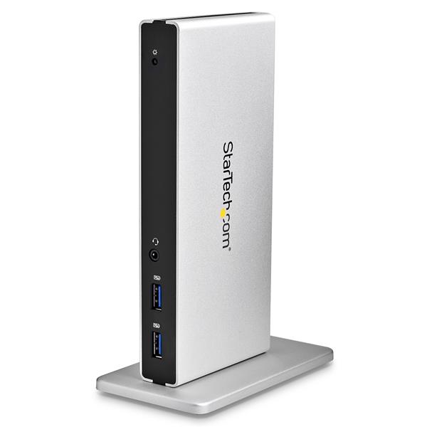 DVI Dual-Monitor Docking Station for Laptops - HDMI and VGA Adapters - USB 3.0