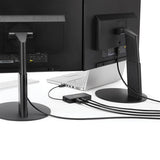 USB to Dual DisplayPort Mini Dock enabling dual 4K display connectivity and GbE LAN for enhanced productivity on the go.