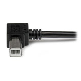 2m Right Angle USB Printer Cable - USB 2.0 A to B