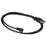 Micro-USB Charge-and-Sync Cable M/M - Left-Angle Micro-USB - 30/24AWG - 1m (3ft)