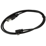 Micro-USB Charge-and-Sync Cable M/M - Right-Angle Micro-USB - 30/24 AWG - 1m 3ft