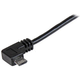 Micro-USB Charge-and-Sync Cable M/M - Right-Angle Micro-USB - 24 AWG - 2m 6ft