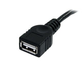 91cm (3 ft) Black USB 2.0 Extension Cable A to A - M/F