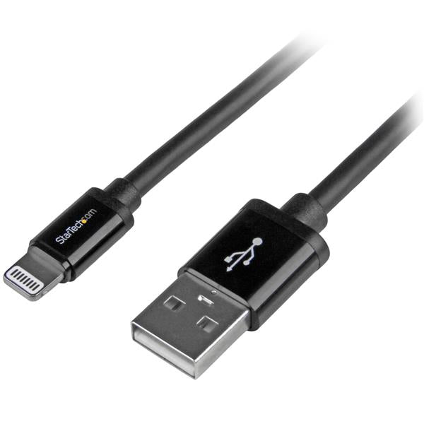 USB to Lightning Cable - Apple MFi Certified - Long - 2 m (6 ft.) - Black