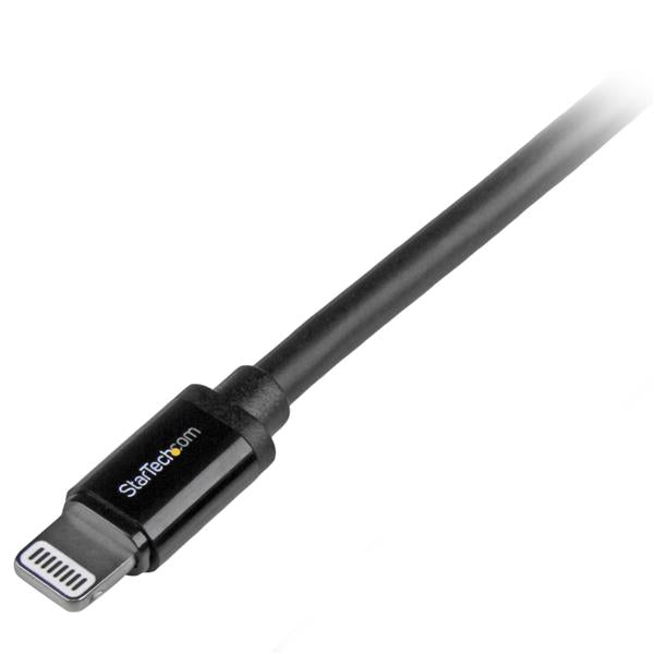 USB to Lightning Cable - Apple MFi Certified - Long - 2 m (6 ft.) - Black