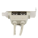 2 Port USB A Female Low Profile Slot Plate Adapter