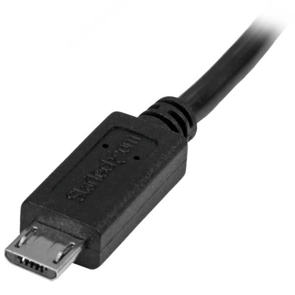 Micro-USB extension cable 0.5m extends connectivity for devices, perfect for OTG adapters and dock setups.