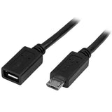 Micro-USB extension cable (0.5m) for connecting devices, enhancing accessibility and compatibility with OTG adapters.