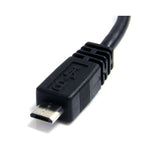 15cm Micro USB cable for fast data transfer between devices like smartphones and cameras, featuring durable construction.