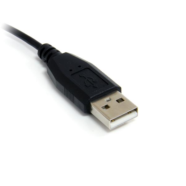 91 cm (3 ft.) Micro USB Cable - A to Right Angle Micro B
