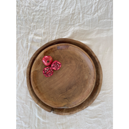 Organic Teak Platter - Round (50cm)