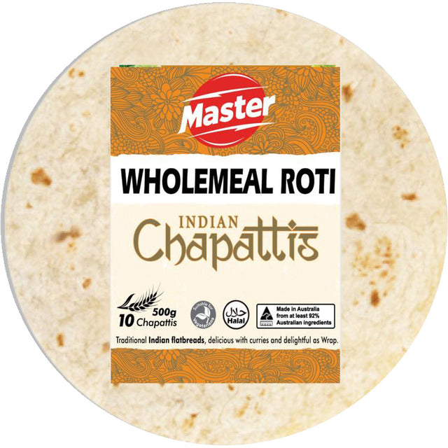Master Bakery Roti Buy Master Wholemeal Roti - 500g - Healthy Instant Bread – SmartfoxNZ