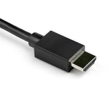 2m VGA to HDMI converter cable with audio, featuring 1080p video support for seamless computer-to-HDMI device connectivity.