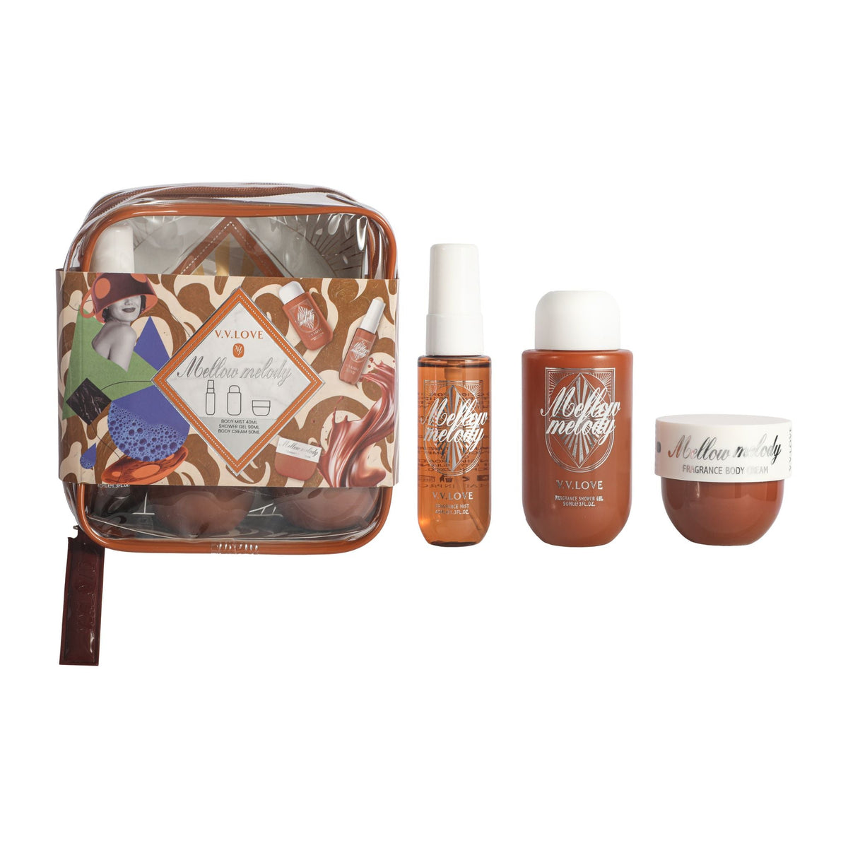 V.V.LOVE Mellow Melody Bath & Body Gift Set 3pc