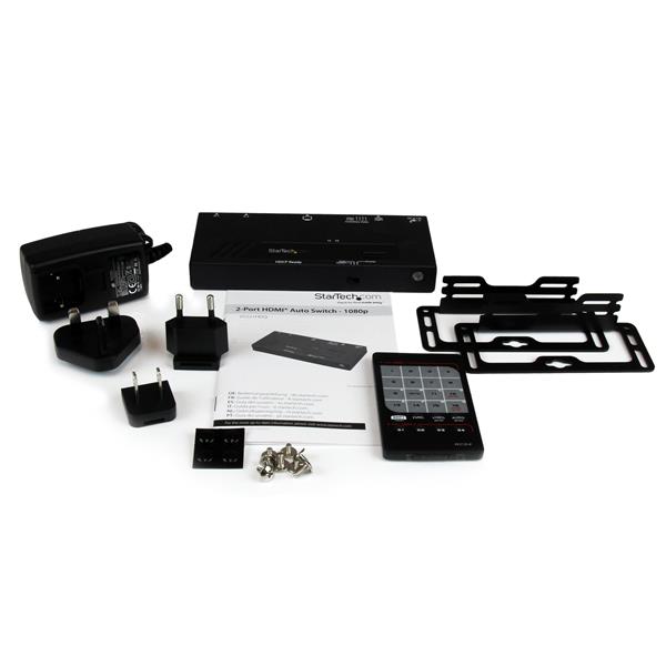 2 Port HDMI Switch w/ Automatic and Priority Switching  - 1080p