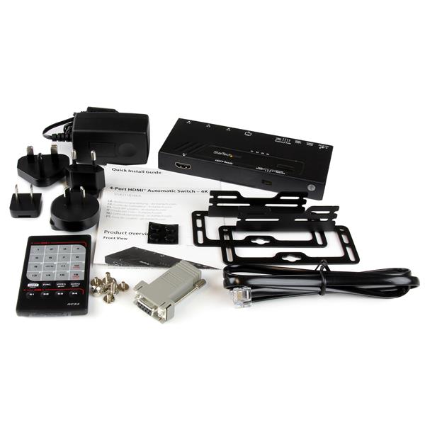 4-Port HDMI Automatic Video Switch - 4K with Fast Switching