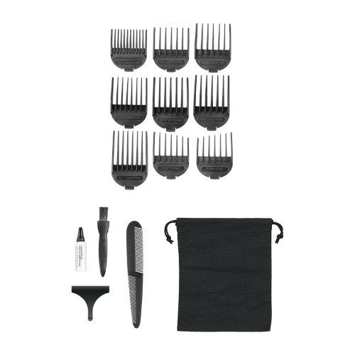 Rugged Commander Hair Clipper by Conairman offers precise, powerful grooming with self-sharpening blades and 50 settings.