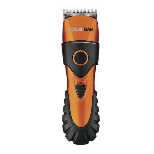 Rugged Commander Hair Clipper by Conairman with self-sharpening blades, 50 settings, and turbo boost for precise grooming.