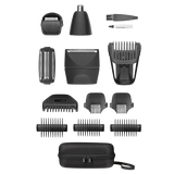 THE XPERT Grooming Kit by Conairman, 100% waterproof with lithium-ion power, features precision blades and travel-friendly design.