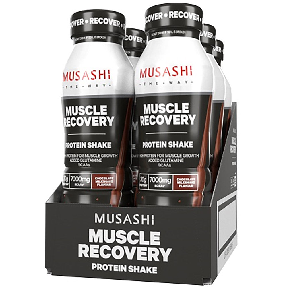Musashi Muscle Recovery Chocolate 375ml - Pack of 6