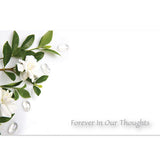 Florist Enclosure Cards Gardenia Forever In Our Thoughts Pack 50