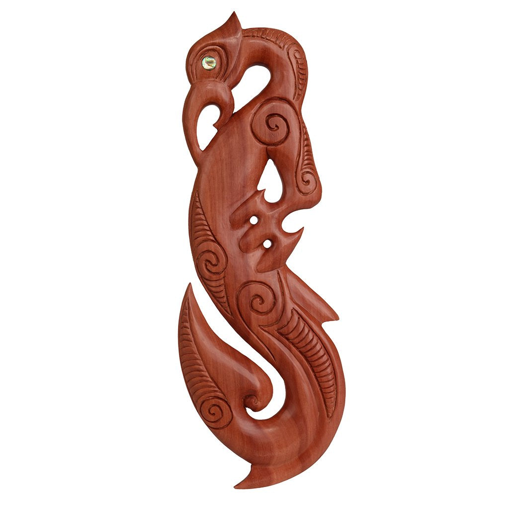 Wooden Manaia with Hook Wall Hanging