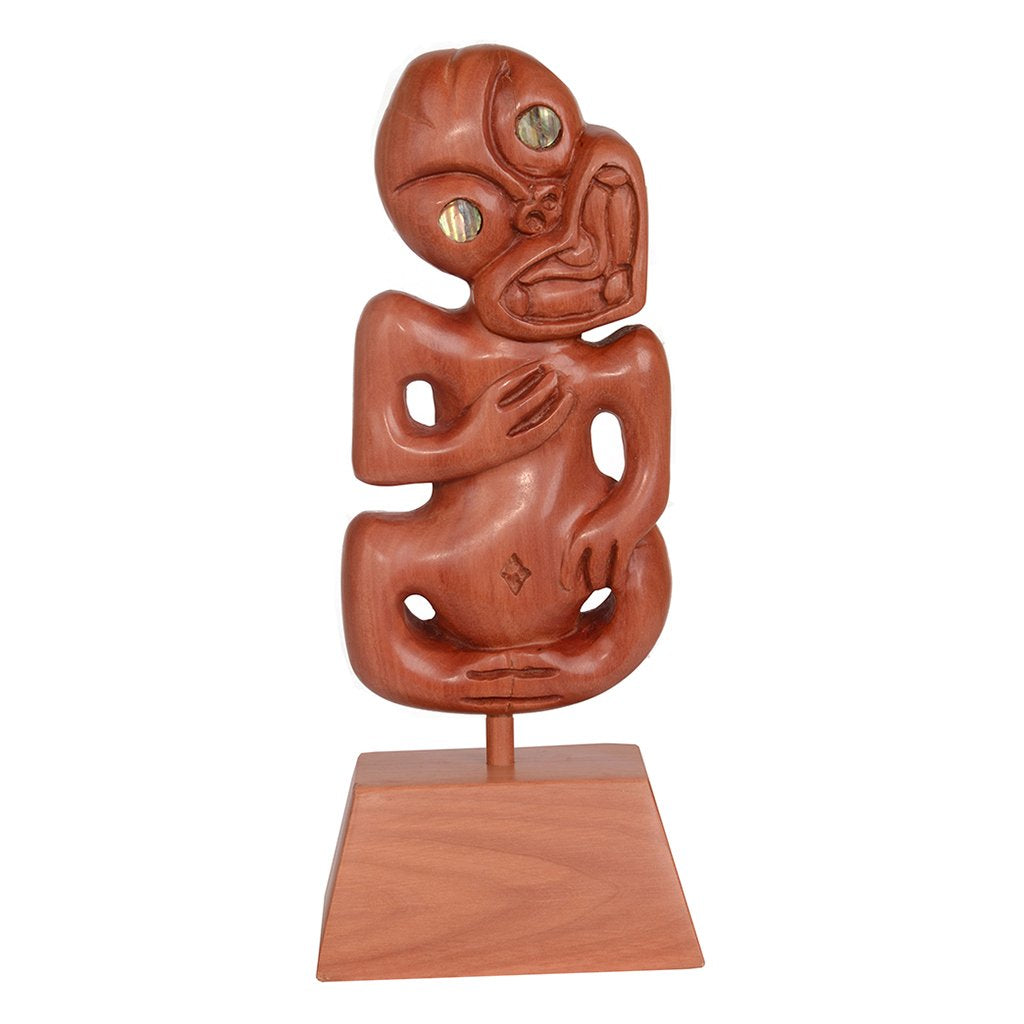 Wooden Tiki On Base Ornament