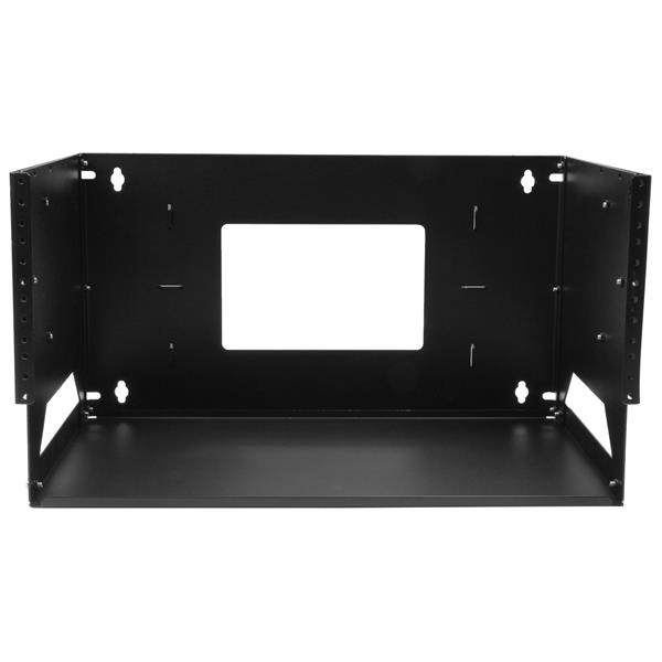 Wall-Mount Server Rack with Built-in Shelf - Solid Steel - 4U