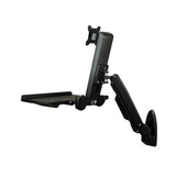 Wall-Mounted Sit-Stand Desk - Single Monitor