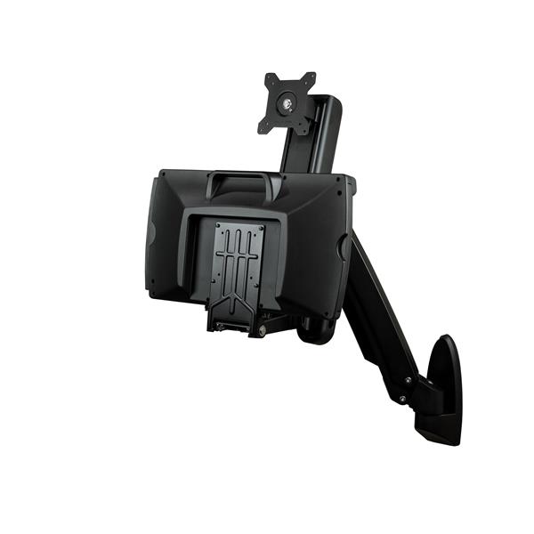 Wall-Mounted Sit-Stand Desk - Single Monitor