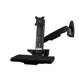 Wall-Mounted Sit-Stand Desk - Single Monitor