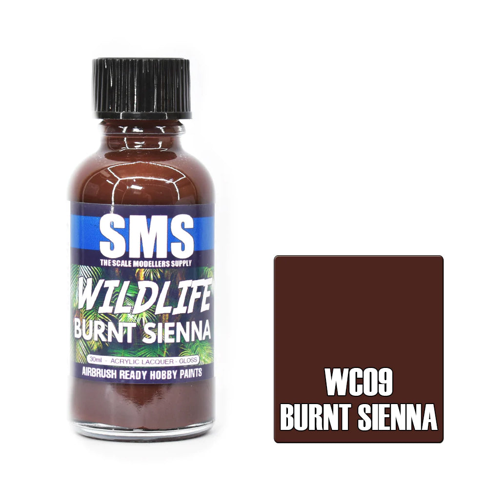 AIR BRUSH PAINT 30ML SIENNA ACRYLIC LACQUER SCALE MODELLERS SUPPLY