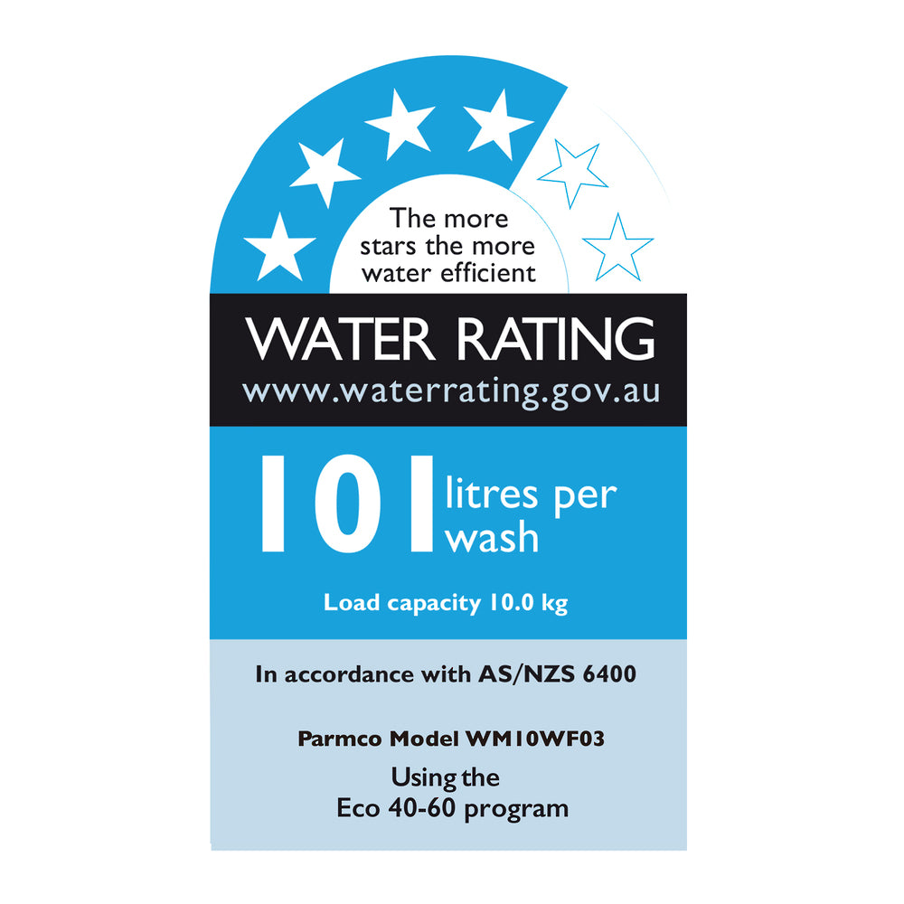 PARMCO - WASHING MACHINE - 10KG WHITE FRONTLOAD