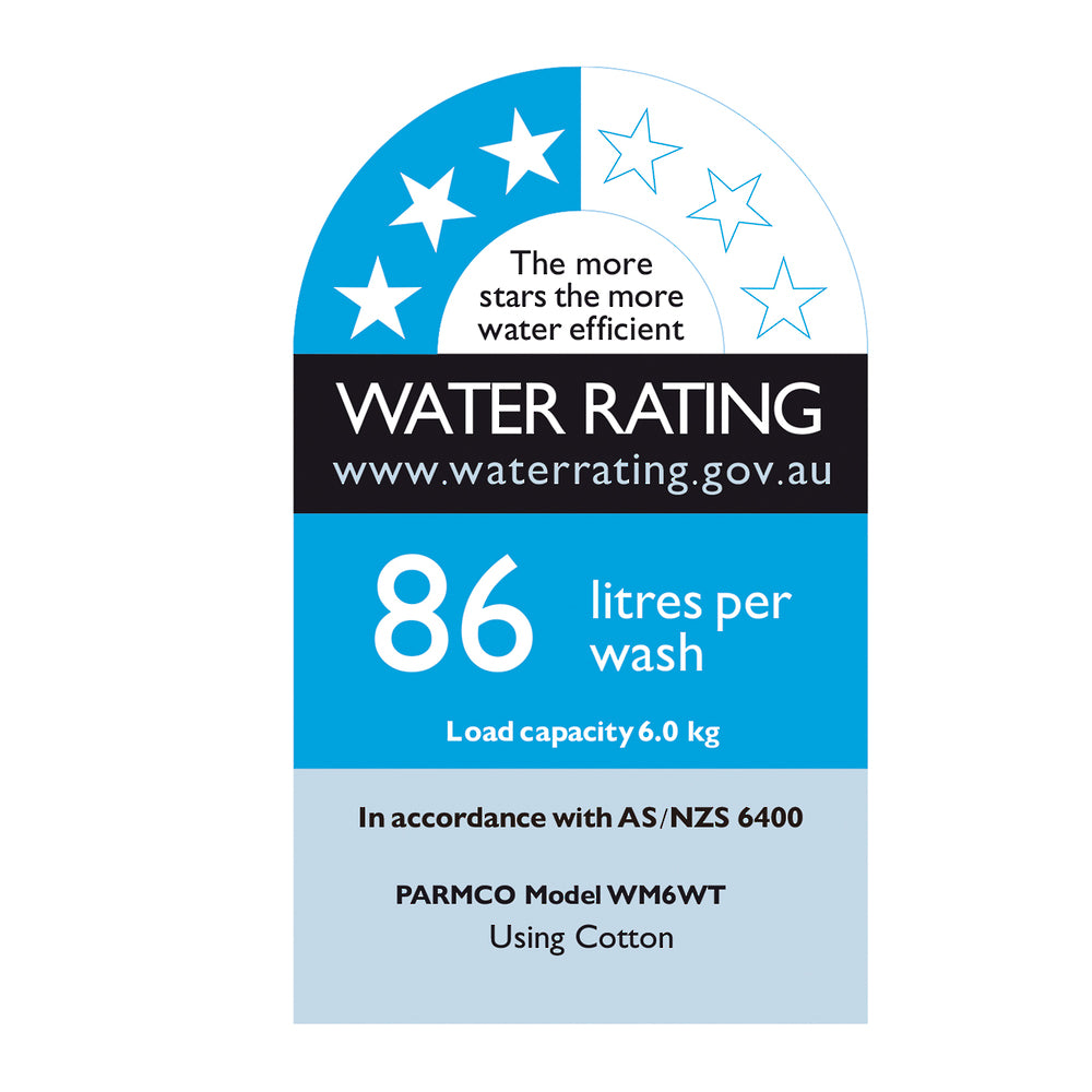 PARMCO - WASHING MACHINE - 6KG WHITE TOPLOAD