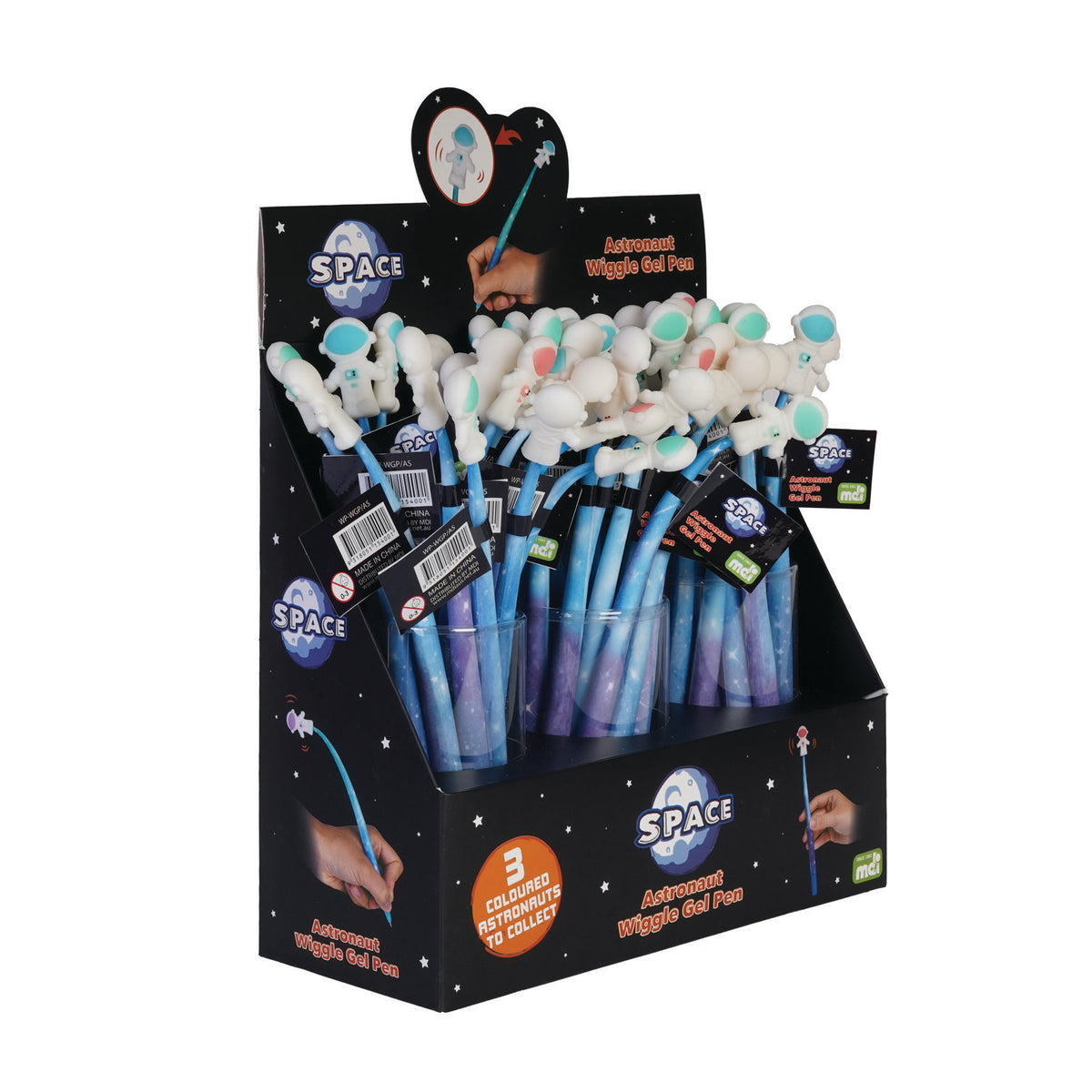 Astronaut Wiggle Gel Pen - Pack of 48
