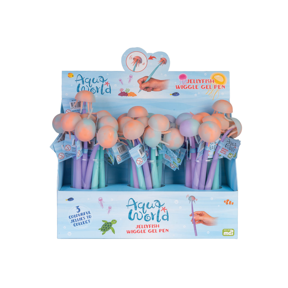 Jellyfish Wiggle Gel Pen - Pack of 48