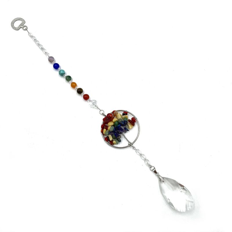 Suncatcher - Tree of Life 7 Chakra (32.5cm)