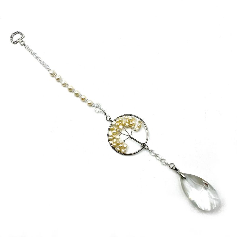 Suncatcher - Tree of Life Pearl (32.5cm)