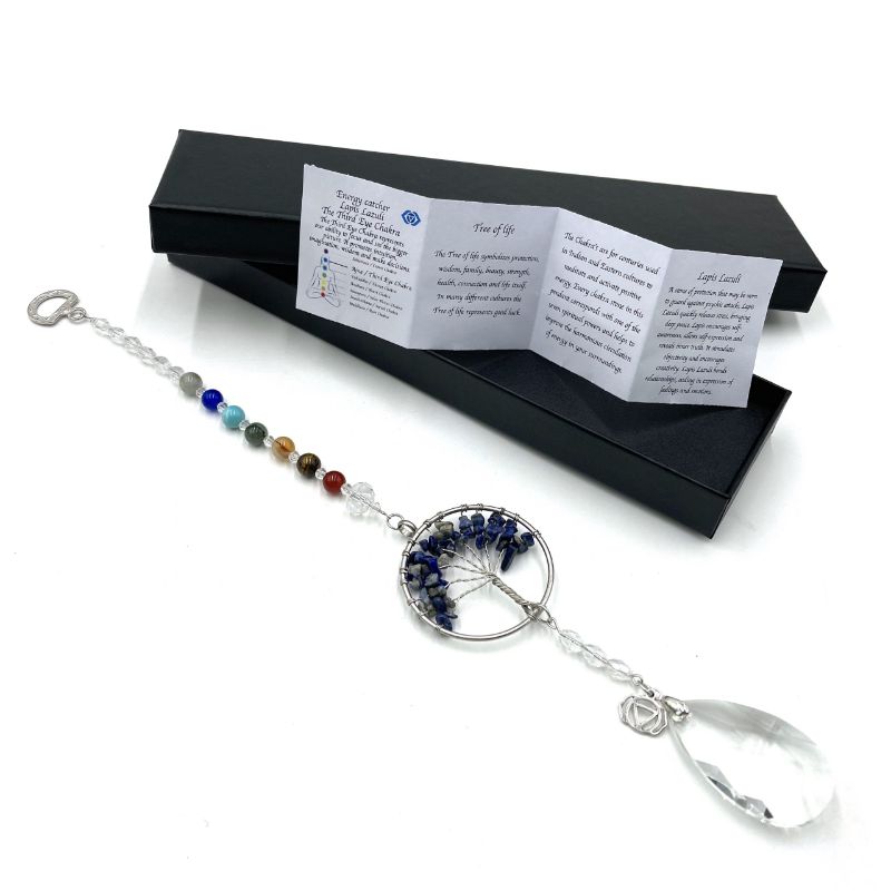 Suncatcher - Tree of Life Third Eye Chakra Lapis Lazuli (32.5cm)