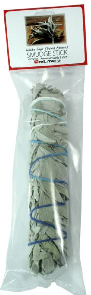 9-inch White Sage Smudge Stick for spiritual cleansing, negative energy removal, and creating a calming atmosphere.