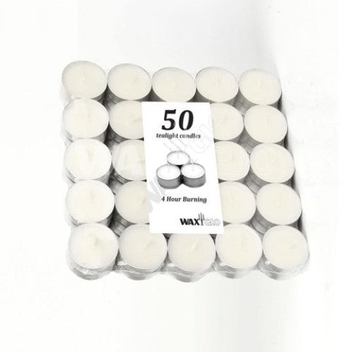 4hr Tealight Candles -Bag 50