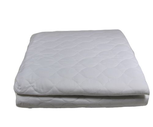 Quilted waterproof mattress protector in Queen size, made with soft polycotton and 100% waterproof for ultimate comfort.