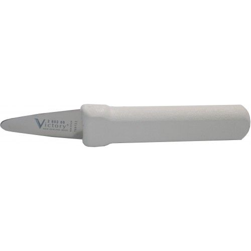 Victory Kia Ora 5cm oyster knife with rounded tips and ergonomic handle, designed for safe and efficient shucking.