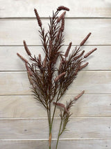 Artificial Capillar Grass Spray (Burgundy)