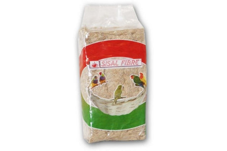 Natural jute-cotton nesting material for birds, 1kg, promotes comfort and health in avian habitats.