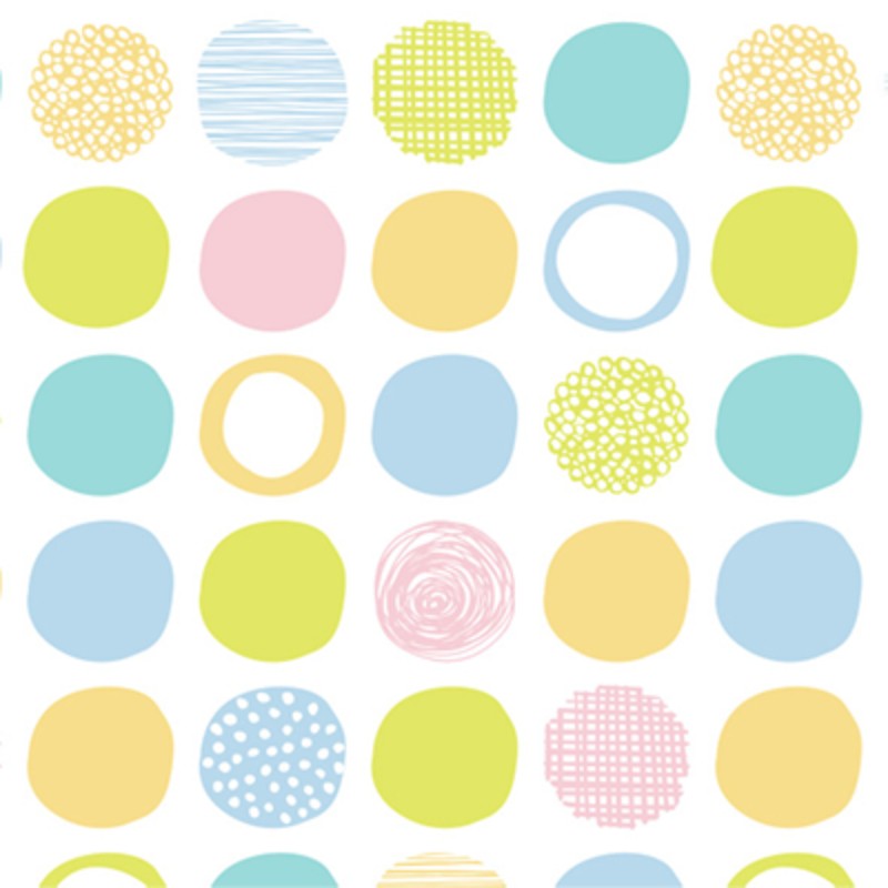 Wrapping Paper / Gift Wrap - Party Dots Wrap Pastel - 50M