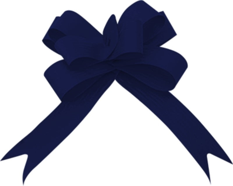 Pull Bows 19mm X 100 Pieces Navy Blue