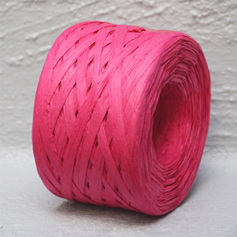 Paper Raffia 4mm x 100mtrs HOT PINK