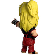 Youtooz Street Fighter Ken vinyl figurine, 5 inches tall in red gi with detailed pose, perfect for collectors and gamers.