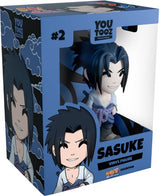 5-inch Youtooz Sasuke Uchiha vinyl figurine in striking pose, showcasing detailed features and classic outfit from Naruto Shippuden.